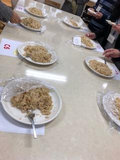 玄米コンテスト　玄米ご飯お皿